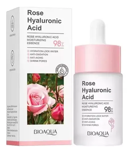 Serum Rosas Ácido Hialuronico 98% Antiage Hidratante Bioaqua