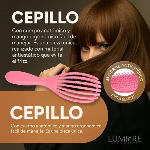 Biotina Capilar Con Keratina 250 + Cepillo Anti Frizz Regalo