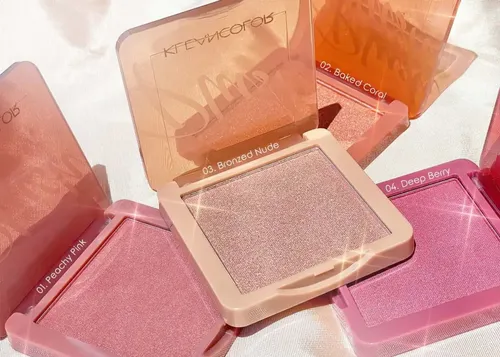 Kleancolor Plush Blush Tono Del Maquillaje Peachy Pink-01