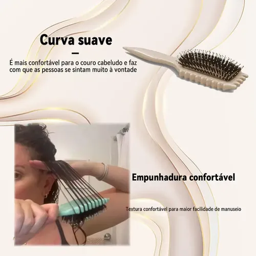 Set De 2 Cepillos Desenredantes Para Rizar Y Definir Cabello