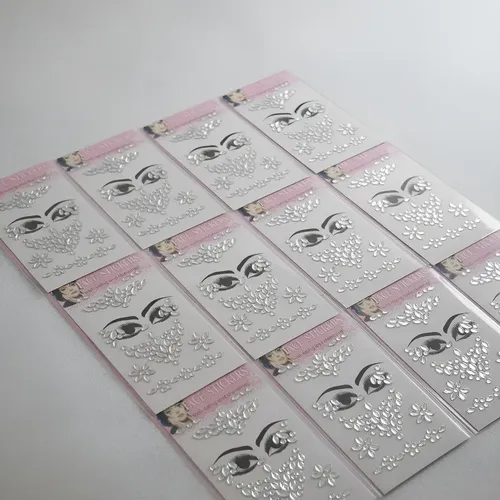 Strass Gemas Autoadhesivas Rostro Cuerpo X 12 Face Gems