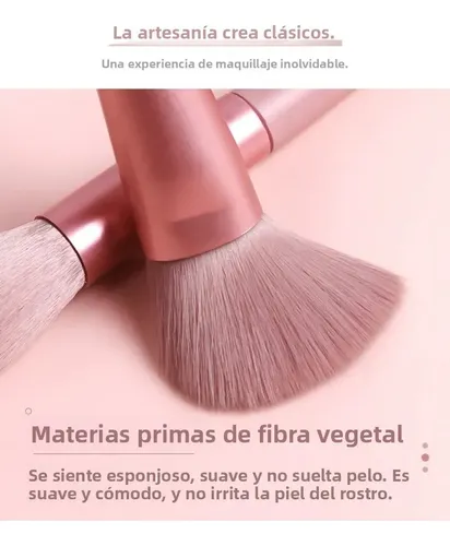 Set Brochas Maquillaje Estuche Viajero Pinceles Profesional