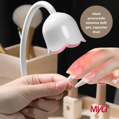 Cabina Para Uñas Flor 2 Uv Led 20w Paris Night Inalámbrica