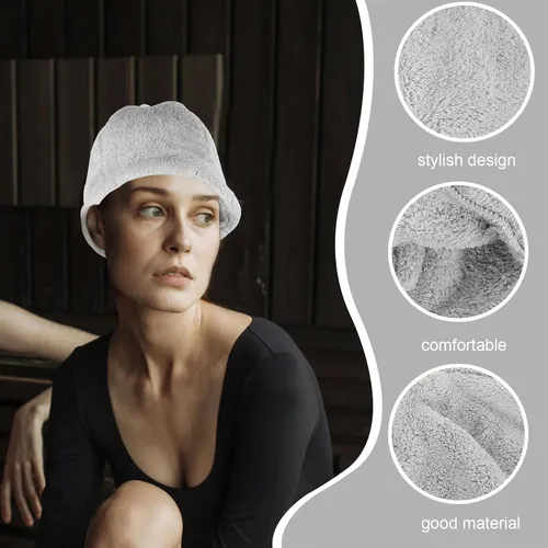 Gorro De Sauna Para Baño Con Protección Uv