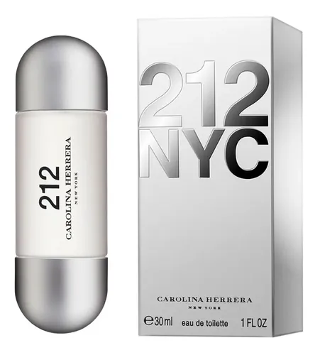 Perfume Carolina Herrera 212 NYC Eau De Toilette 30ml EDT Feminino Tradicional EDT 30ml para mujer