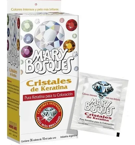 Cristales De Keratina Mary Bosques – Caja X 36 Sobres