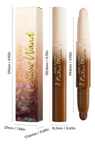 2en1 Cream Contour Highlighter Stick, Maquillaje Bronceador