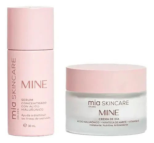 Mia Colors Skincare Kit Mine Crema De Dia + Serum 3c