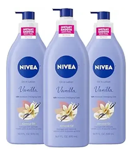 Crema Corporal Nivea Vainilla Aceite Almendras 500ml 48h
