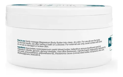 Manteca Corporal Betteryou Magnesio Para Piel Seca 200 Ml Co