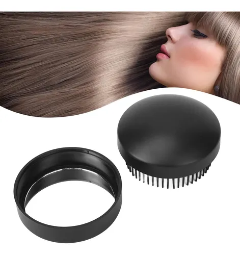 Cepillos Para El Cabello Plegables Con Espejo De Viaje Negro