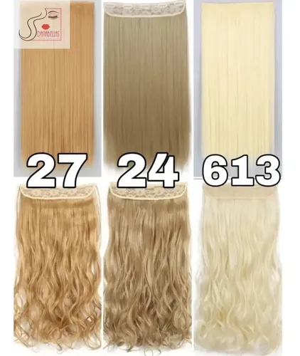 Cortinas Californianas Reflejos Simil Pelo Natural Kanekalon