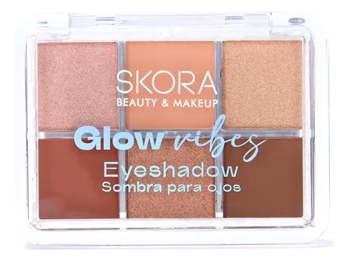 Paleta Sombras Para Ojos Skora Glow Vibes 6 Tonos Polvo