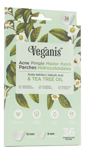 Parches Acné Hidrocoloides 36u Invisible Anti-granos Veganis