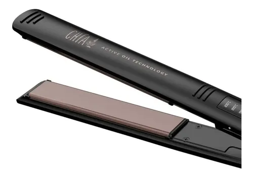 Plancha De Cabello Gama Chia Elegance Led Negro