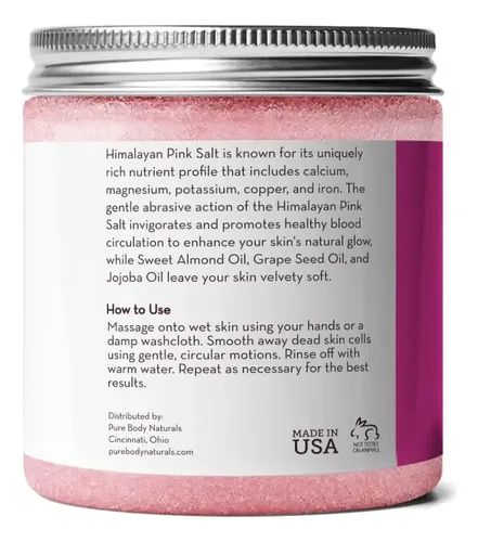 Exfoliante De Sal Pure Body Naturals Himalayan 355 Ml Con Ac
