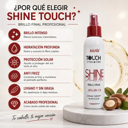 Brillo Final Mav Argán Serum Capilar Reparador Capilar X 3