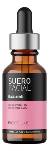 Biobellus Suero Facial Niacinamida Regula Sebo Despigmenta Momento de aplicación Día/Noche Tipo de piel Sensible