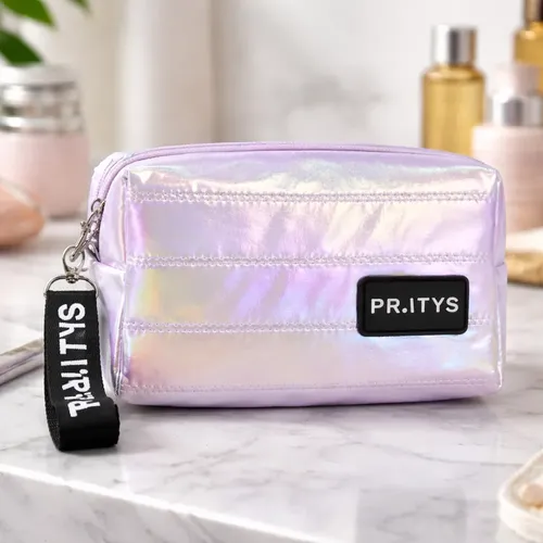 Porta Maquillaje Lila Violeta Organizador De Cosméticos