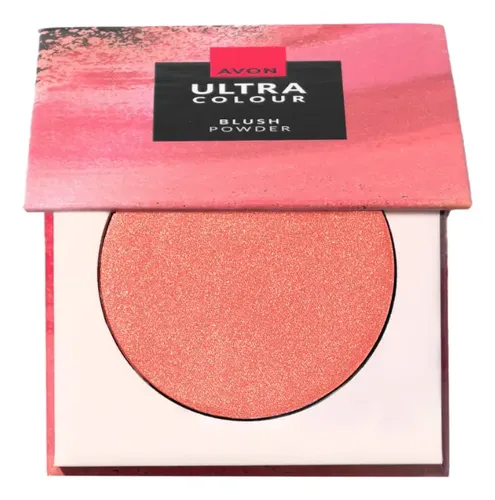 Rubor Avon Ultra Color Blush En Polvo Coral Iluminador