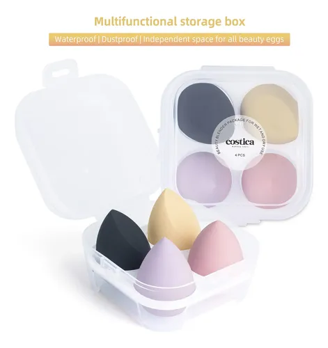 Set De Esponjas De Maquillaje Costica Beauty Blender, 4 Unid