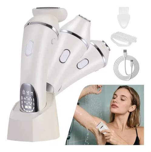 Depiladora Eléctrica Xp7 3 En 1 Usb  Mujer Facial Y Cuerpo