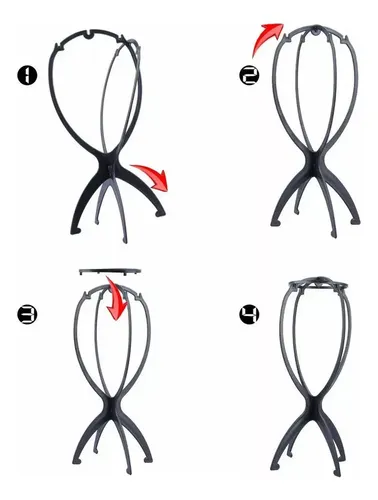 8 Piezas Soporte Para Pelucas Cortas Porta Peluca De Viaje .