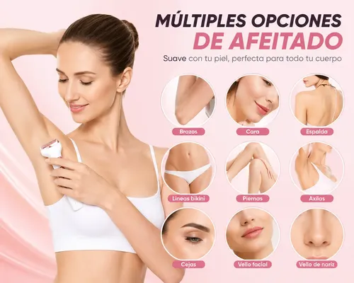 Depiladora 4 En 1 Mujer Cara Y Cuerpo Portátil Viaje
