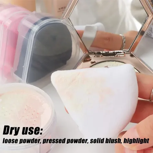 Ocim 10pcs Triangle Powder Puffs For Face Powder,soft Vel…
