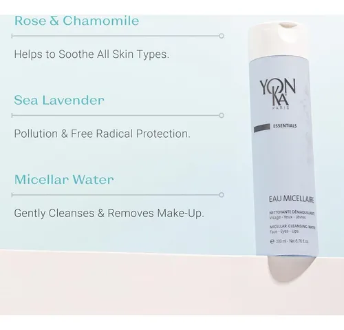 Agua Micelar Yon-ka 200ml, Remueve Maquillaje, Hidrata, Sin