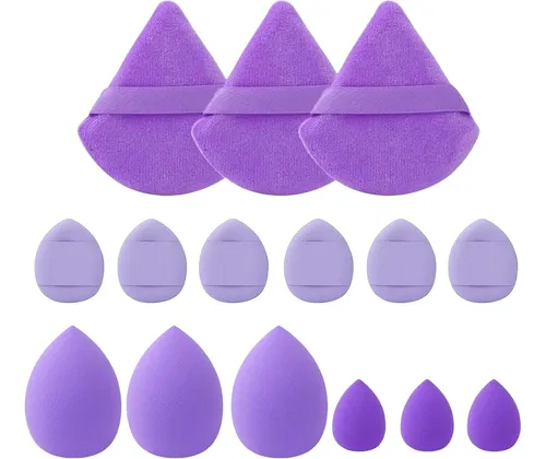 Chaoxi Juego 15 Esponjas Maquillaje | Esponjas Chaoxi