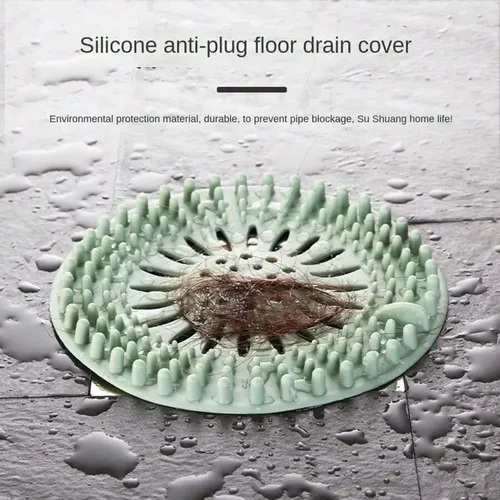 Cubierta De Desagüe De Suelo De Silicona, Antibloqueo, Recog