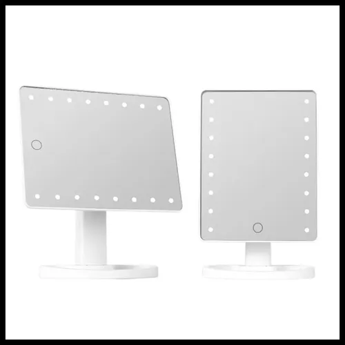 Espejo Maquillaje Con Luz Led Fría Pantalla Táctil Touch De