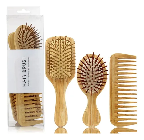 Cepillo Desenredante Amplio, Masajeador De Aire, Color Beige Beige