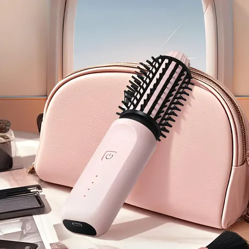Roll Straight Doble Uso Eléctrico Peine Wireless Curl Stick