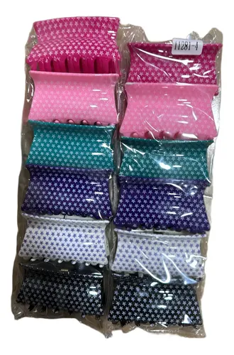 Broches Multicolor Para Pelo 12 Unidades Mayorista