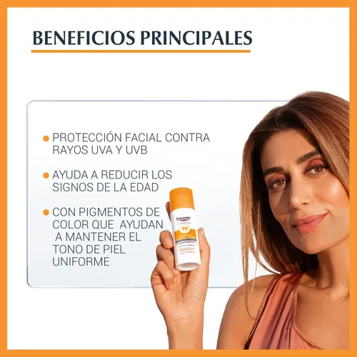 Protector Solar Eucerin Sun Fps50 Cc Cream Con Color X 50ml