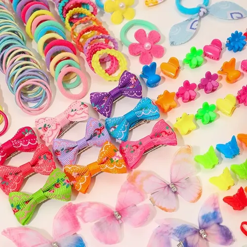 Juego De Pinzas Para El Cabello, Cintas, Corbatas, Accesorio