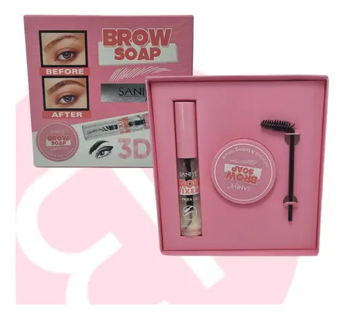 gel+ jabon cejas para cejas Saniye Cera para Cejas STYLING SOAP brow styling soap pack con 2 unidades de 19 mL/9 g color transparente