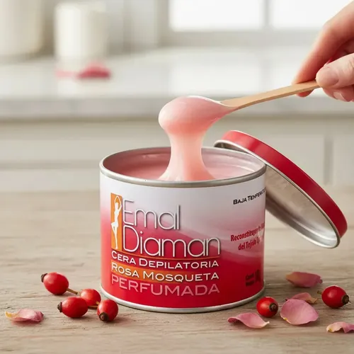 Emal Diaman Cera Depilatoria Rosa Mosqueta Lata 350g