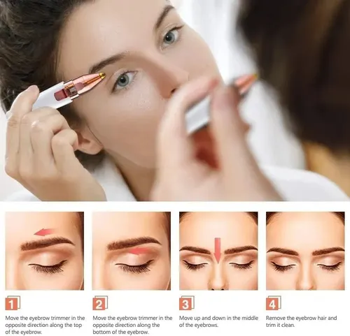Depilador Removedor Cejas Vello 2 En 1 Usb Cara Mujer