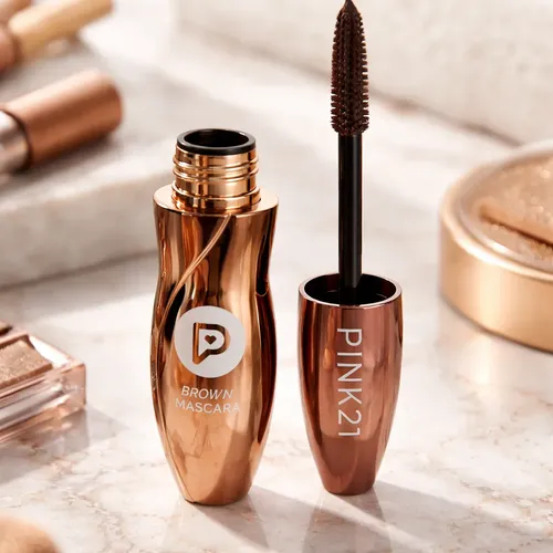 Set X 4 Mascara Pestañas Marrón Pink 21 Brown Volumen Define