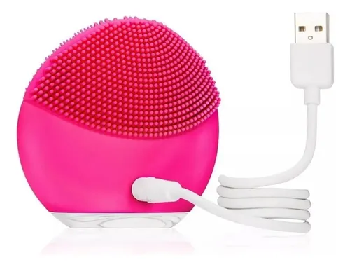 Cepillo Facial Eléctrico Exfoliante Rosa