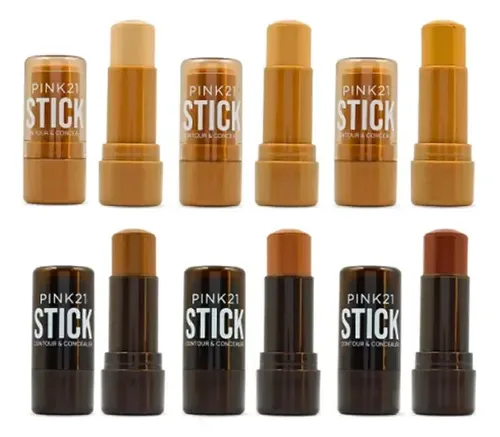 Corrector Pink 21 Stick Contour & Concealer Tono 03 de Larga Duración