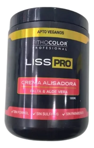 Crema Alisadora Liss Pro Vegana Fithocolor 1 Kilo