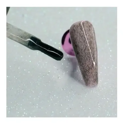 Pink Mask Top Coat Gel Brillo Efecto Fur 15ml Stamping