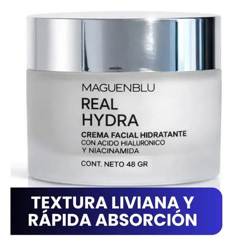 Crema Hidratante Facial Acido Hialurónico Niacinamida | Día y noche | Liviana | Piel Normal Mixta Grasa Seca | Antiarrugas | Suavizante | Mejora Firmeza y Elasticidad