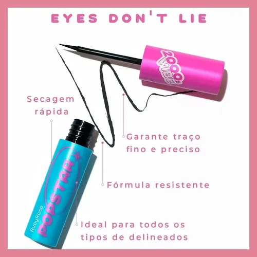 Delineador Líquido Eyes Don’t Lie Popstar Ruby Rose Satinado Color DELINEADOR LÍQUIDO EYES DONT LIE POPSTAR
