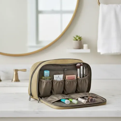 Neceser Viaje Organizador Maquillaje Cartera Compacto 20×13