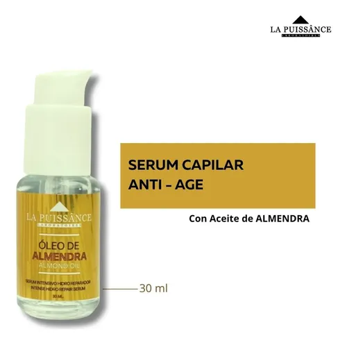 La Puissance Oleo De Almendras Serum Aceite Reparador Puntas